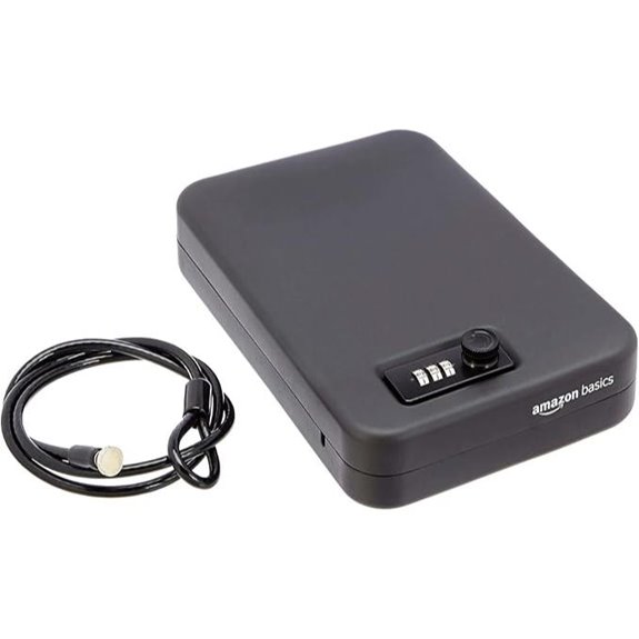 Amazon Basics Small Portable Lock Box Safe