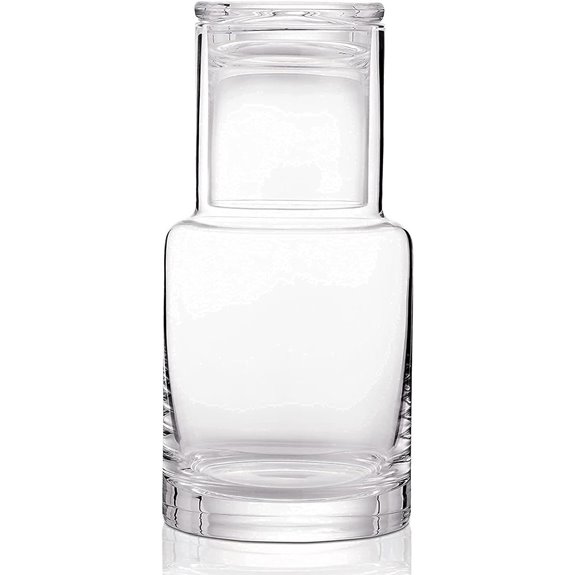 Modern Night Water Carafe with Glass Tumbler