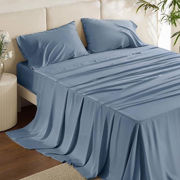 Bedsure King Size Cooling Bamboo Sheets Set