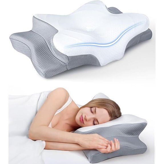 Cooling Cervical Memory Foam Pillow for Sleep Support