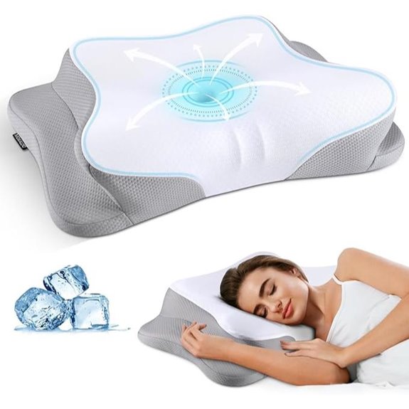 Cooling Cervical Neck Pillow with Pillowcase