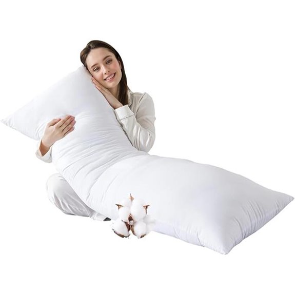 ShouRen Cooling Cotton Body Pillow for Side Sleepers