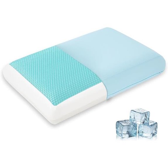 Cooling Gel Memory Foam Pillow with Reversible Cover