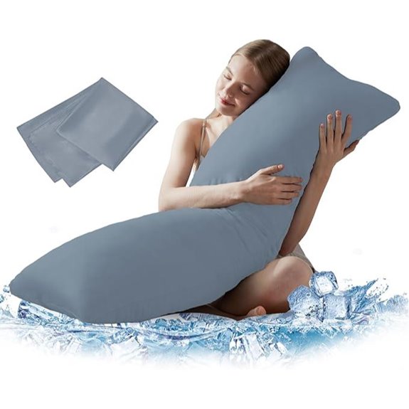 DOWNCOOL Large Body Pillow with Cooling Cover