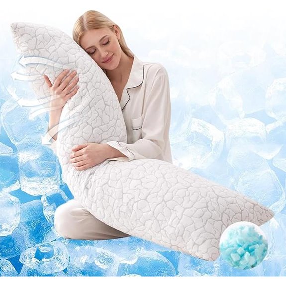 Cooling Memory Foam Body Pillow for Side Sleepers