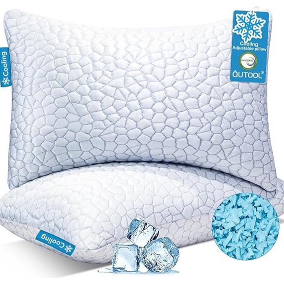 QUTOOL Cooling Memory Foam Pillow Set (2 Pack)