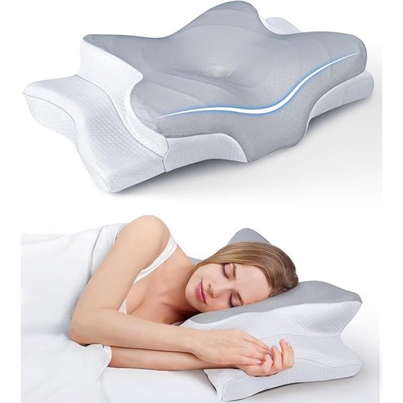 Cooling Orthopedic Cervical Memory Foam Pillow