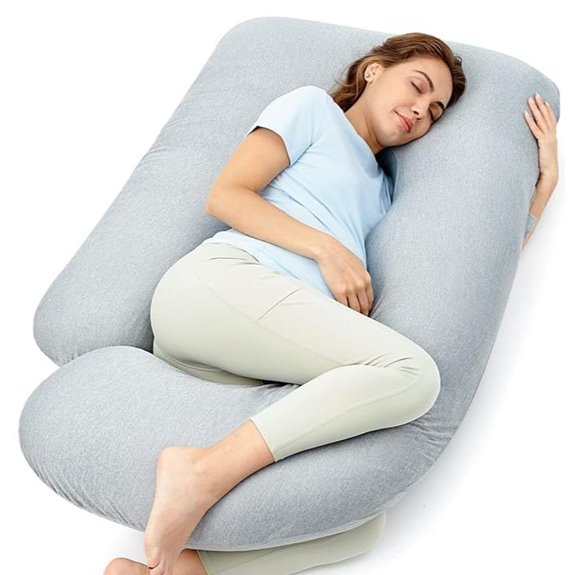 Momcozy Pregnancy Pillow with Cooling Cover