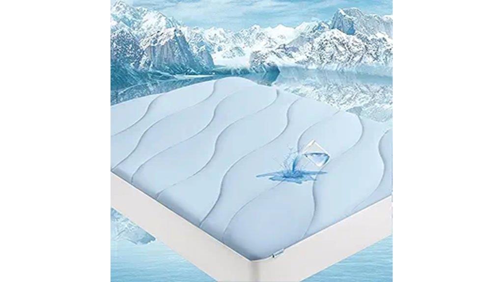 cooling waterproof queen mattress pad