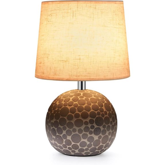 UMEXUS Cordless Ceramic Table Lamp with Remote