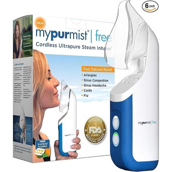 Mypurmist Free Ultrapure Cordless Steam Inhaler