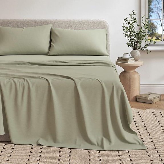 Great Bay Home Cotton Jersey Knit Twin Sheet Set