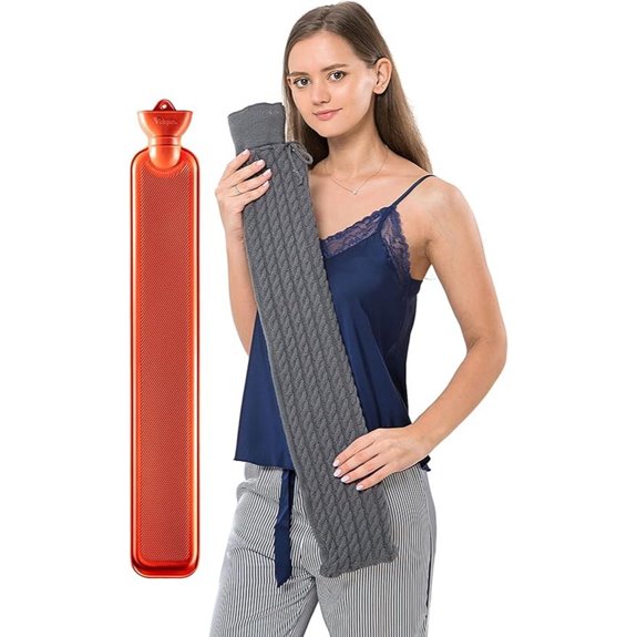 Peterpan Hot Water Bottle with Cable Knit Cover