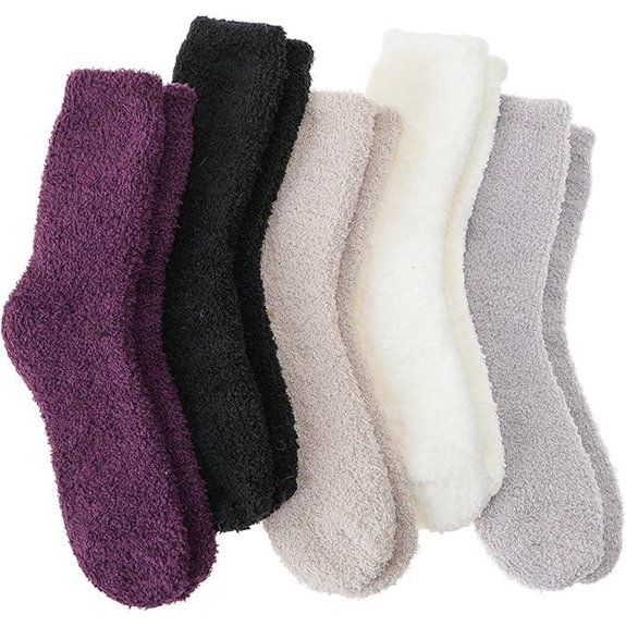 Fuzzy Thick Warm Winter Plush Socks for Women Men