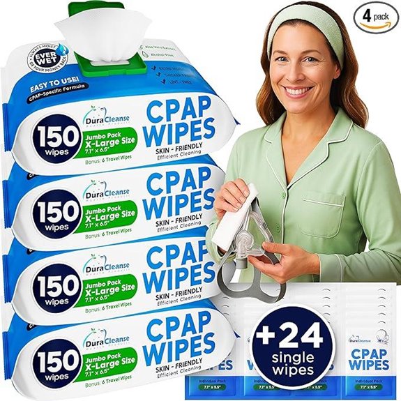 Dura Cleanse CPAP Mask Cleaning Wipes (4 Pack)