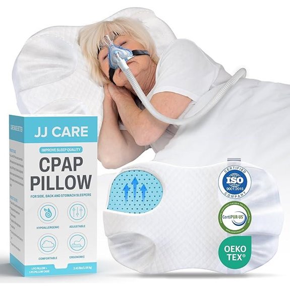 JJ CARE CPAP Pillow for Side and Back Sleepers