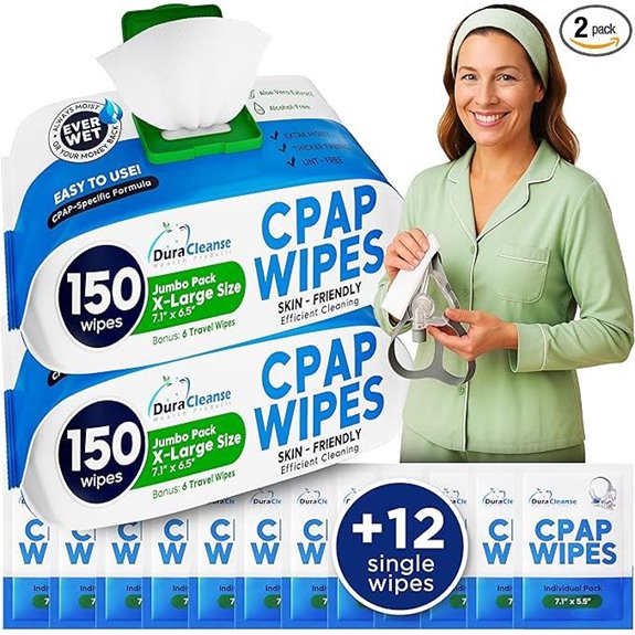 CPAP Mask Wipes 300 Count + Travel Sheets