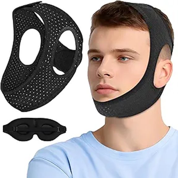 Adjustable Chin Strap for Snoring & Sleep Comfort