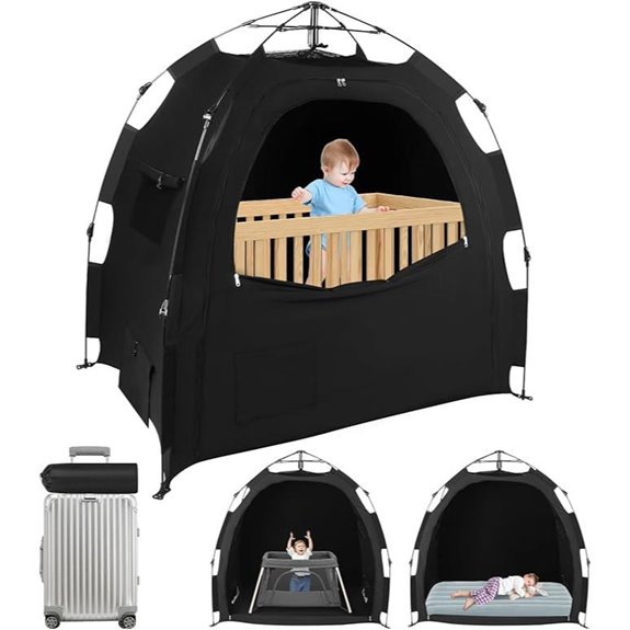 Blackout Baby Sleep Tent with Travel Crib Cover