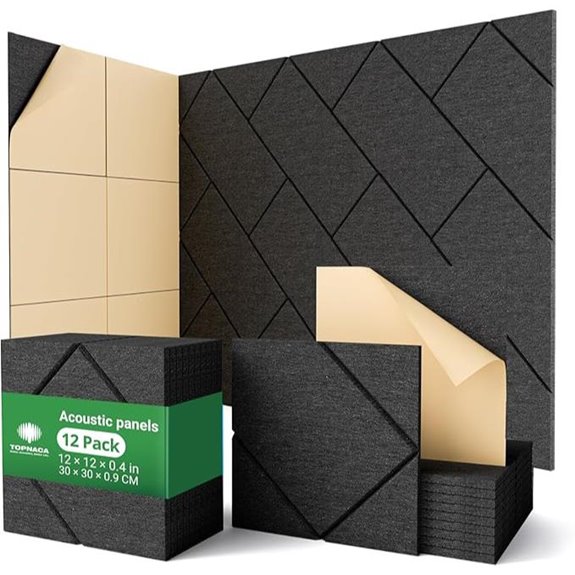 Decorative Acoustic Soundproof Wall Panels (12 Pack)