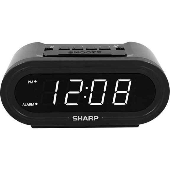 Sharp Digital Alarm Clock with AccuSet