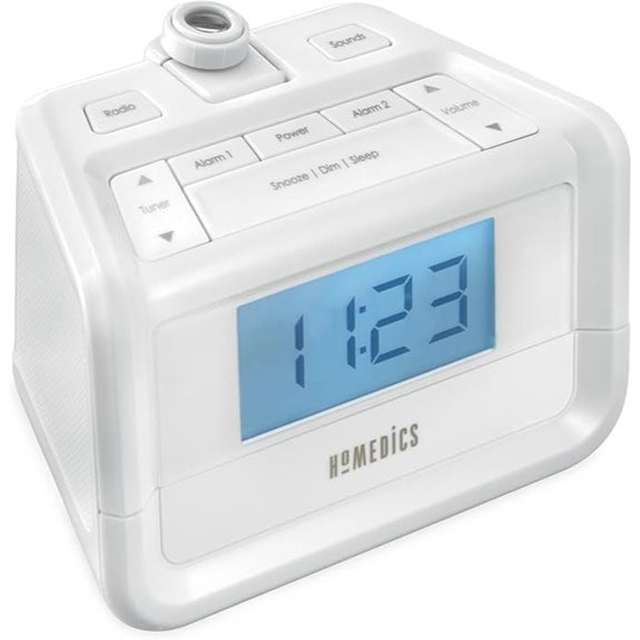 HoMedics Digital FM Clock Radio with Nature Sounds