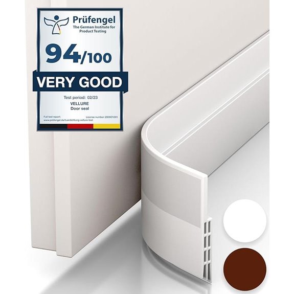 Vellure Door Draft Stopper and Weather Stripping