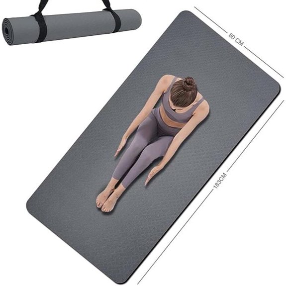 Double-Sided Non Slip Yoga Mat 72x32x7mm