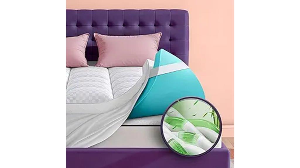 double thickness foam topper