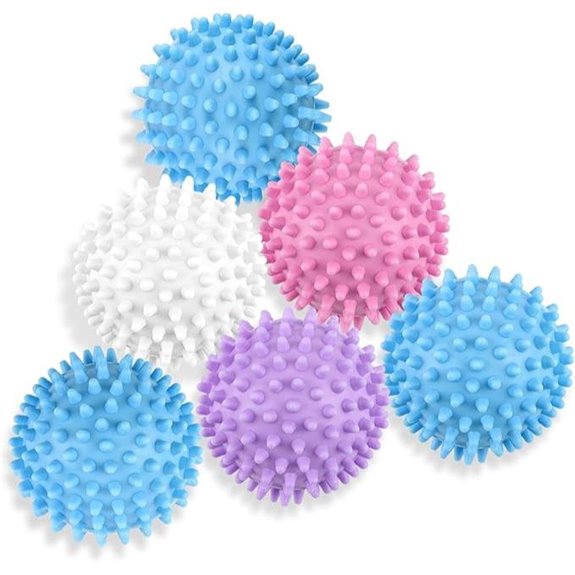6 Pack Dryer Balls for Laundry Reusable Static Cling Reducer