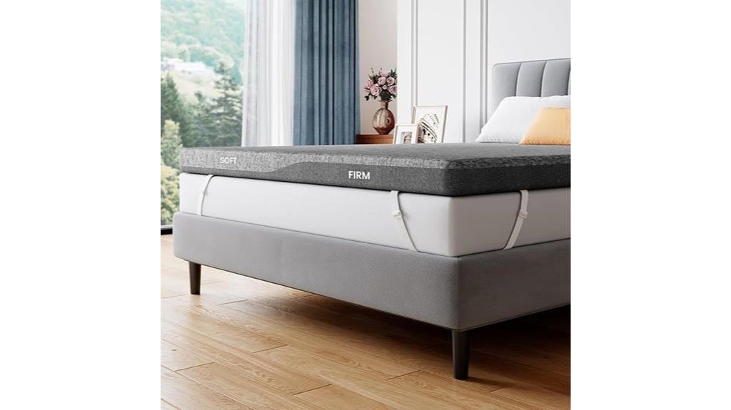 dual firmness queen topper