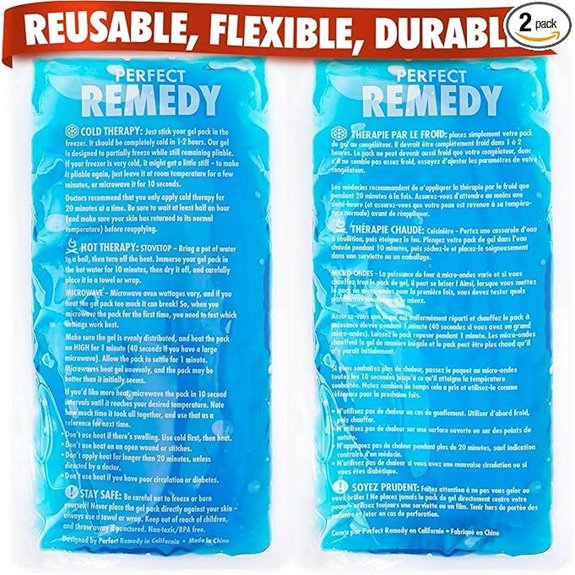 Perfect Remedy 2-Pack Gel Ice Packs for Injuries