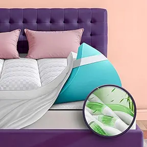 Dual Layer 4 Memory Foam Mattress Topper Queen