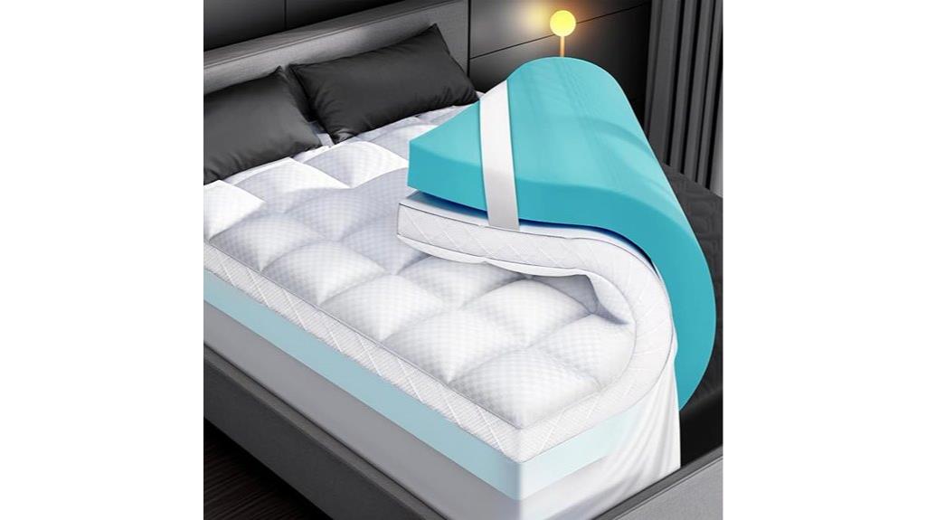 dual layer queen mattress topper
