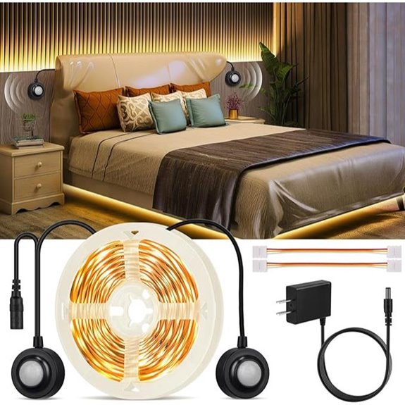 HOUHUI Dual Motion Sensor LED Strip Lights