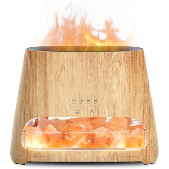 SALKING 2-in-1 Oil Diffuser & Himalayan Salt Lamp