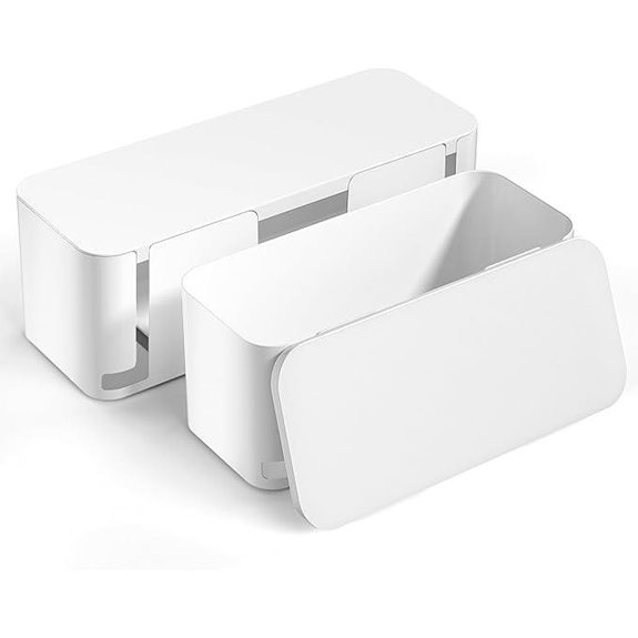 YECAYE 2-Pack Cable Management Box for Home & Office