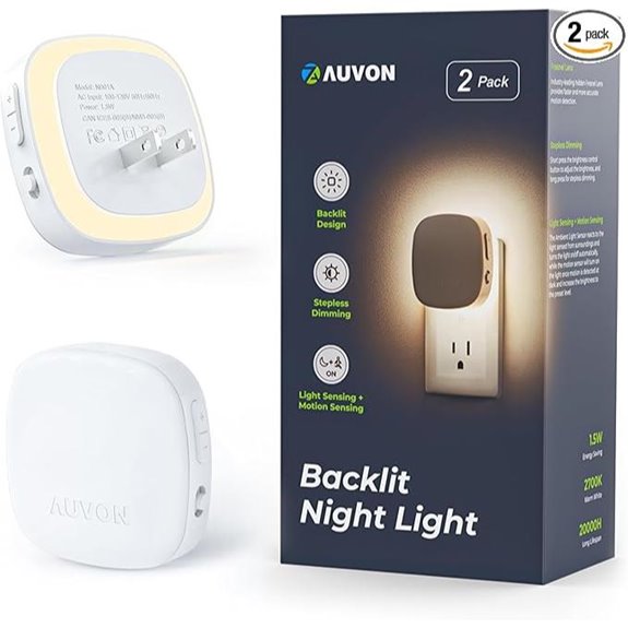 AUVON Motion Sensor Night Light (2 Pack)