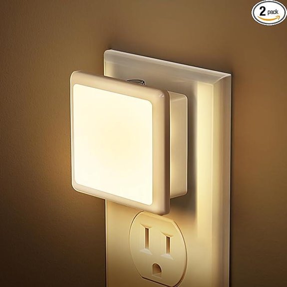 JandCase Wall Plug Night Lights (2 Pack)