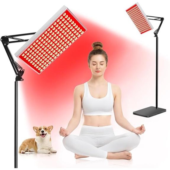 Red Light Therapy Lamp with Dual Wavelengths