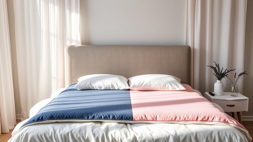 dual zone cooling mattress toppers