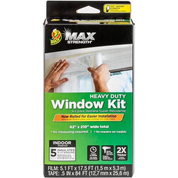 Duck MAX Window Insulation Kit with Tape 62x210 Inches