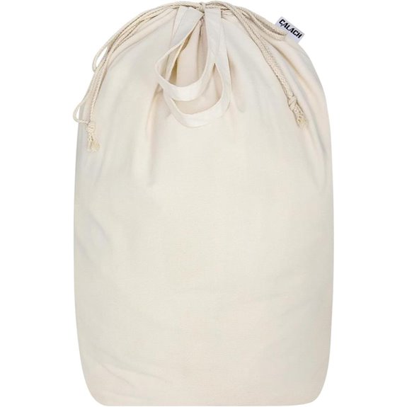 Heavy Duty Canvas Laundry Bag with Handles