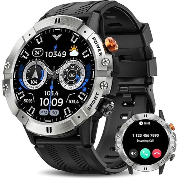 Military Smart Watch for Men with Fitness & Call Features