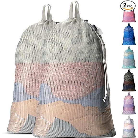 Heavy Duty Mesh Laundry Bags (2-Pack)
