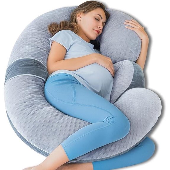 QUEEN ROSE E-Shaped Pregnancy Pillow with Wedge