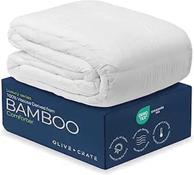 Olive + Crate Organic Bamboo Queen Comforter