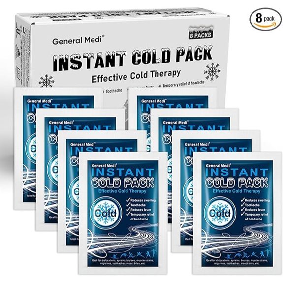 General Medi Instant Ice Cold Pack (8 Packs)