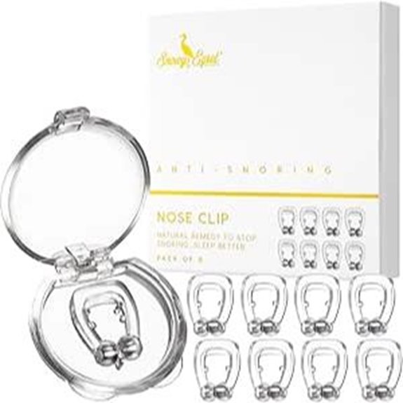 Anti Snoring Nose Clip (8 Pack) with Case