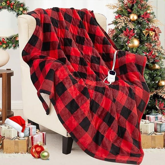 Homemate Electric Heated Throw Blanket with Auto Off